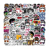 52 PCS Mom Life Stickers,Funny Mom Gifts,Multicolor Cute Mother Stickers,Cool Aesthetic Stickers for Water Bottle,Car Decal,Laptop,Skateboard,Guitar - Best Gift for Mother