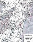 Underground Routes To Canada: Showing Lines Of Travel Of Fugitive Slaves | Softcover Isometric Graph Paper Triangle Grid Book | 100 Pages | African American USA History Map Notebook | Red White & Blue