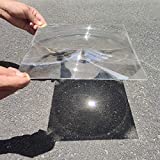 2-Pack Fresnel Lenses 280 * 280MM Focal Length 600MM Acrylic Optical fresnel lens Fire Starter/Solar Oven/Scientific Research&Education/DIY Projection TV PLANS By Six Seasons