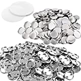 Metal PIN Back Button Parts {500pcs} - Additional Extra Button Maker Badge Making Machine Pieces - 58MM 2 ¼ INCH 2.28 INCH | 500 Metal Badge Button Shell & Pin Back